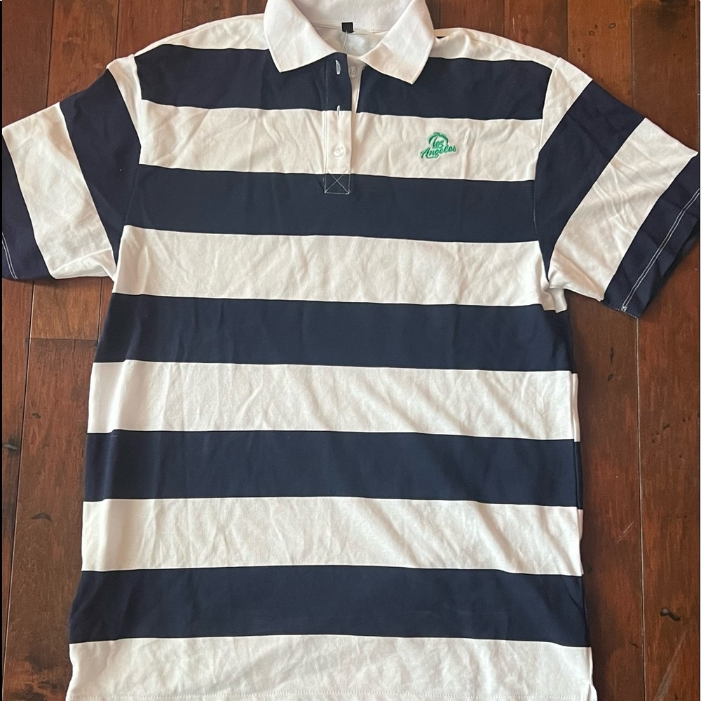 H&M striped polo tunic dress